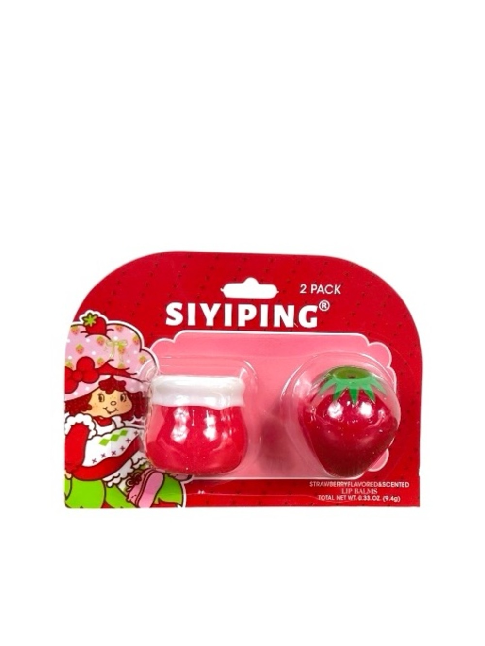 SIYIPING Strawberry Shortcake Lip Balm 2-Pack